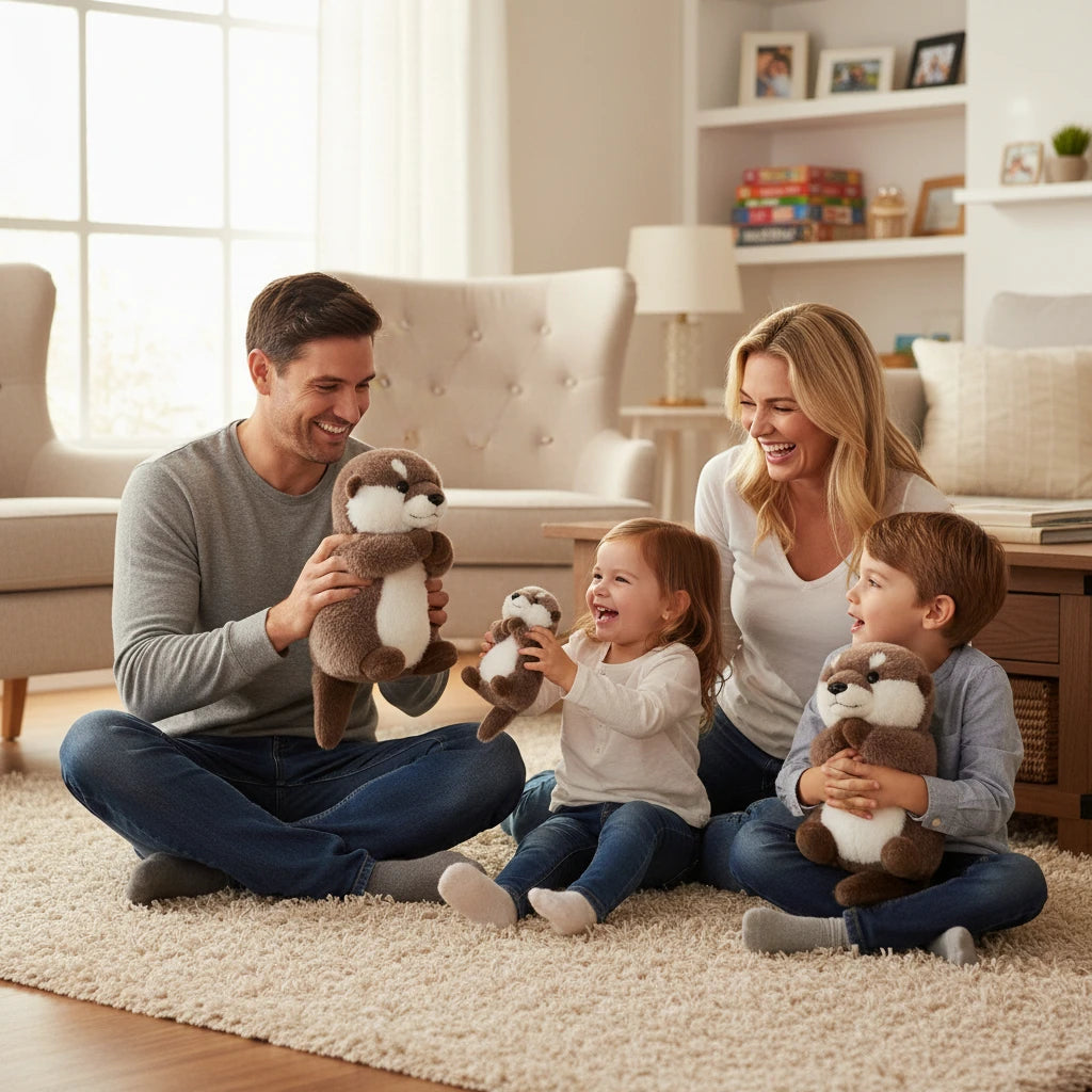 Loutrotine – Peluche Loutre Debout | Compagnon Doux et Réaliste pour Enfants et Collectionneurs