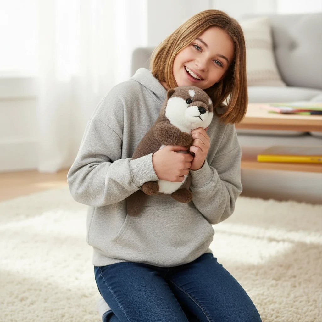 Loutrotine – Peluche Loutre Debout | Compagnon Doux et Réaliste pour Enfants et Collectionneurs