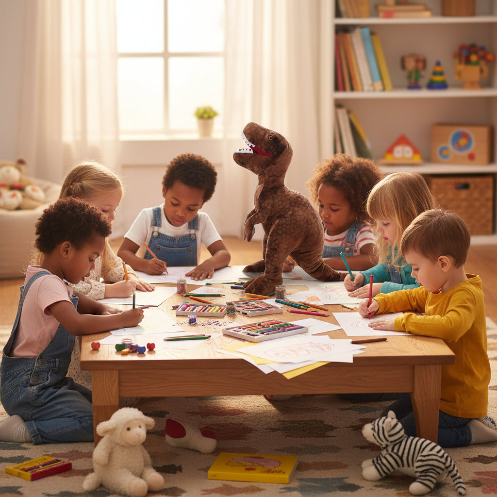 Rex’Câlin – Peluche Tyrannosaure Rex Féroce XXL | Doudou Ultra Doux et Compagnon Imposant