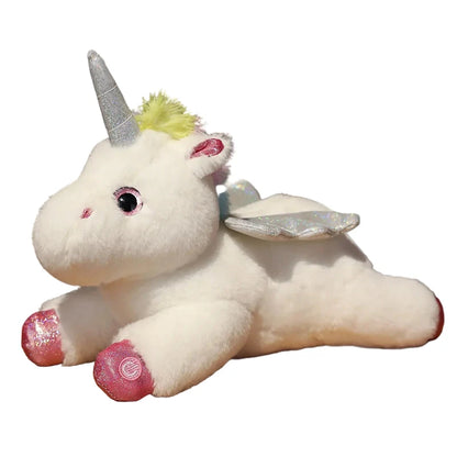 LumiCorn – Peluche Licorne Oreiller Lumineuse | Compagnon Doux et Relaxant pour Cadeau