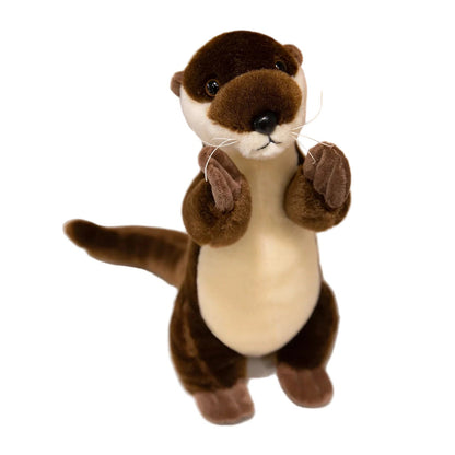 Loutre’Douce – Peluche Loutre Debout et Assise | Peluche Brune Ultra Douce & Cadeau Idéal pour Enfants