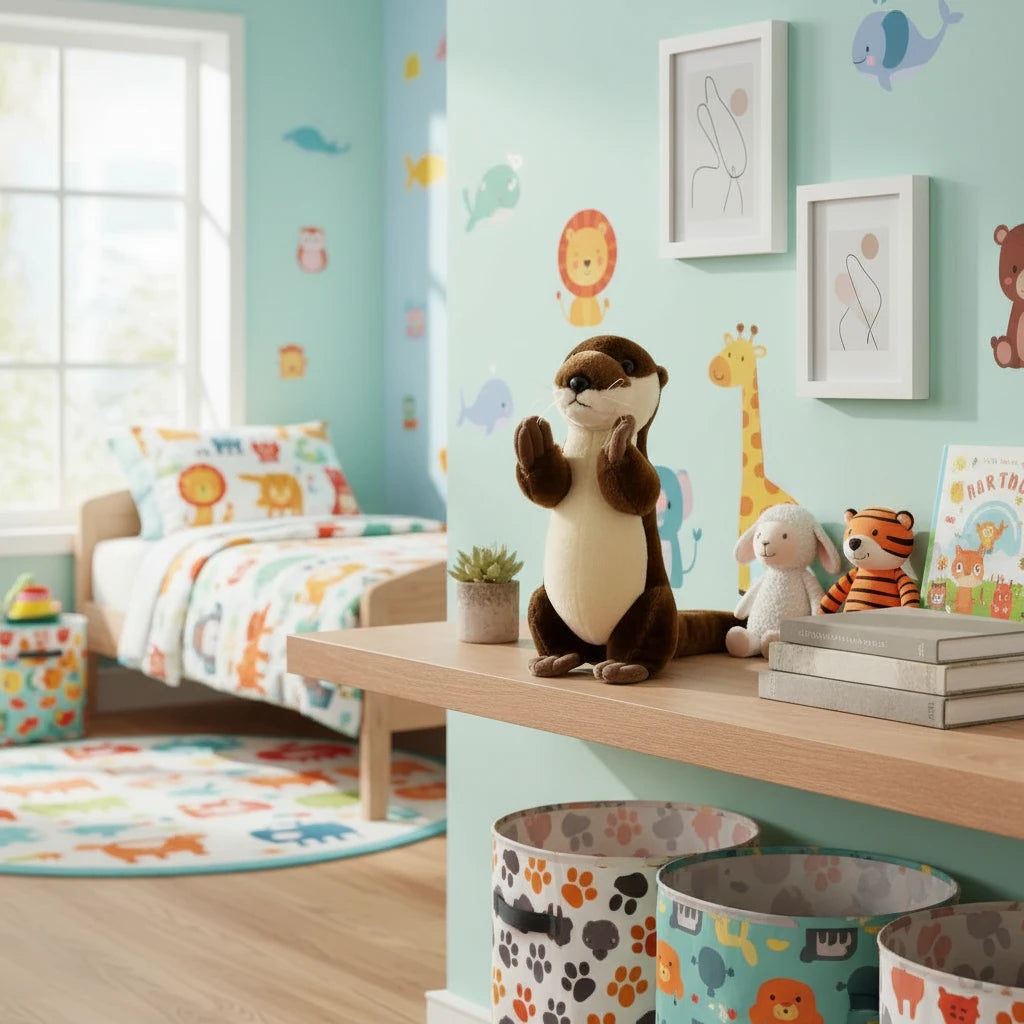 Loutre’Douce – Peluche Loutre Debout et Assise | Peluche Brune Ultra Douce & Cadeau Idéal pour Enfants