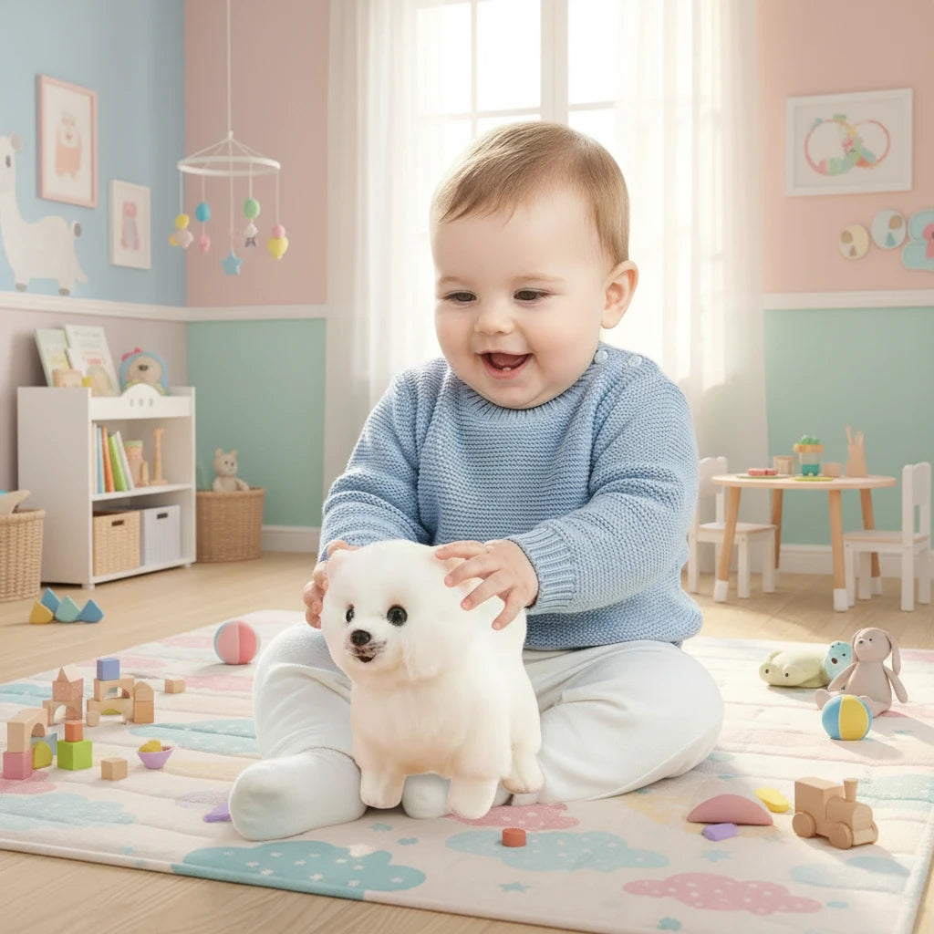 Peluche Chien Ultra Doux – Pom’Câlin | Compagnon Réconfortant et Doudou Adorable