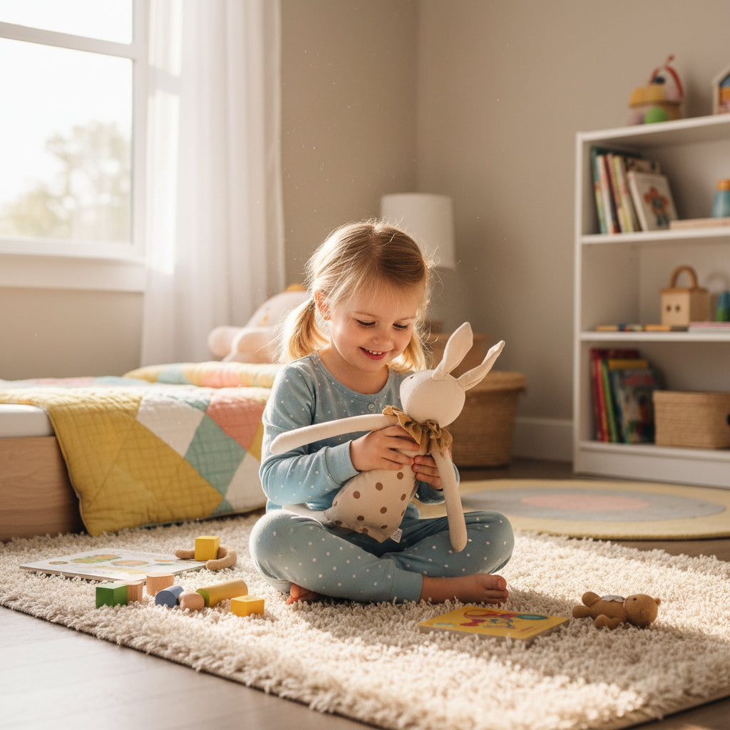 Lapinou’Coco – Peluche Lapin à Robe | Compagnon Doux et Élégant pour Enfants et Cadeau Adorable
