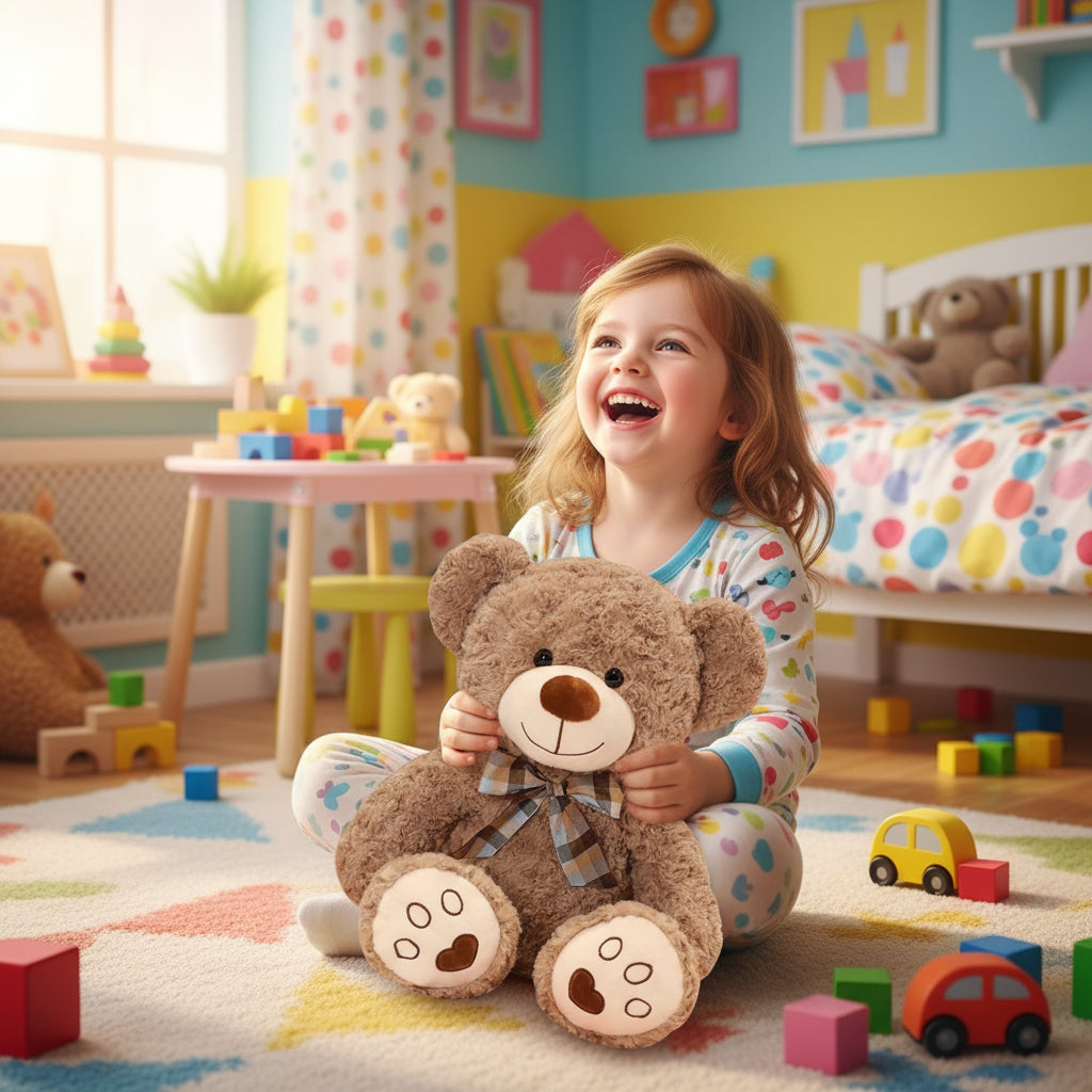 Nounours’Chic – Peluche Ours à Croquer | Doudou Doux et Compagnon Adorable pour Cadeau