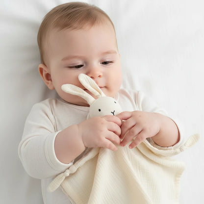 Lapinou DoudouMuslin – Couverture doudou lapin en mousseline coton