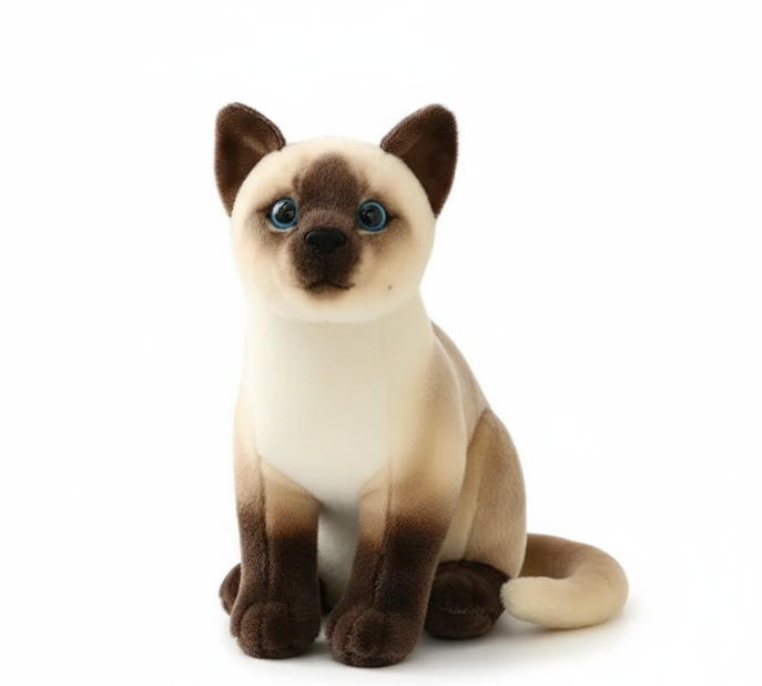Miaousoft – Peluche Chat Tigré Couché | Douceur Relaxante & Compagnon Confortable