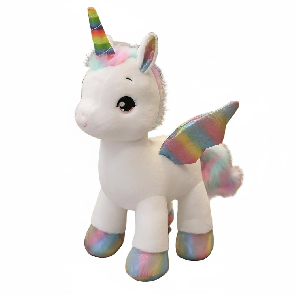 Peluche Licorne Colorée Arc-en-Ciel XXL – Lunicorn | Compagnon Doux et Joyeux pour Cadeau Original | PeluWorld