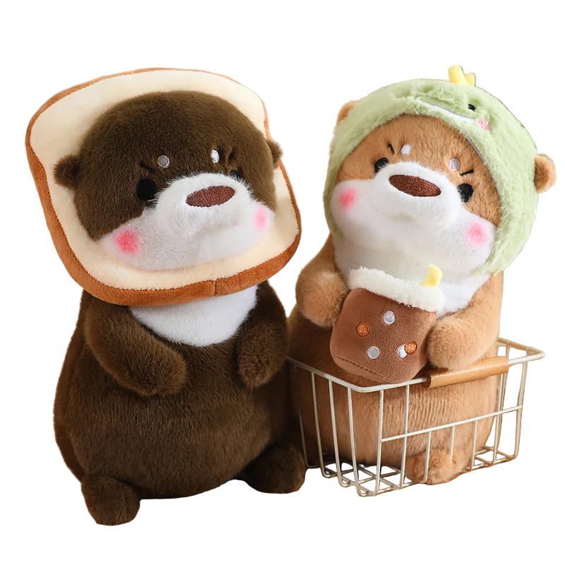 Loutre’Mimi – Peluche Loutre Brune Transformable | Peluche Animale Ultra Douce & Cadeau Original