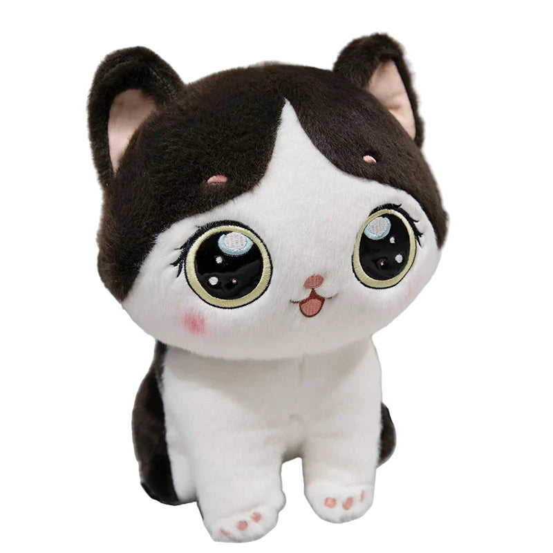 Mimi ZenCat – Peluche Oreiller Chat Grands Yeux | Compagnon Unique pour Rêves Doux