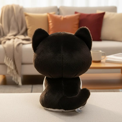 Peluche Oreiller Chat Grands Yeux – Mimi ZenCat  | Compagnon Unique pour Rêves Doux