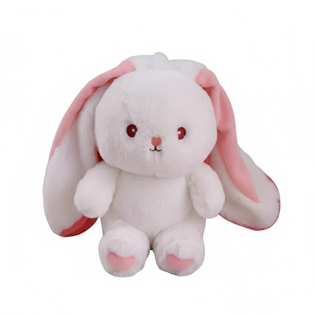 Lapinou Fraise & Carotte – Peluche Lapin Ultra Douce | Peluche Lapin Fraise & Carotte | Compagnon Doux & Cadeau Original