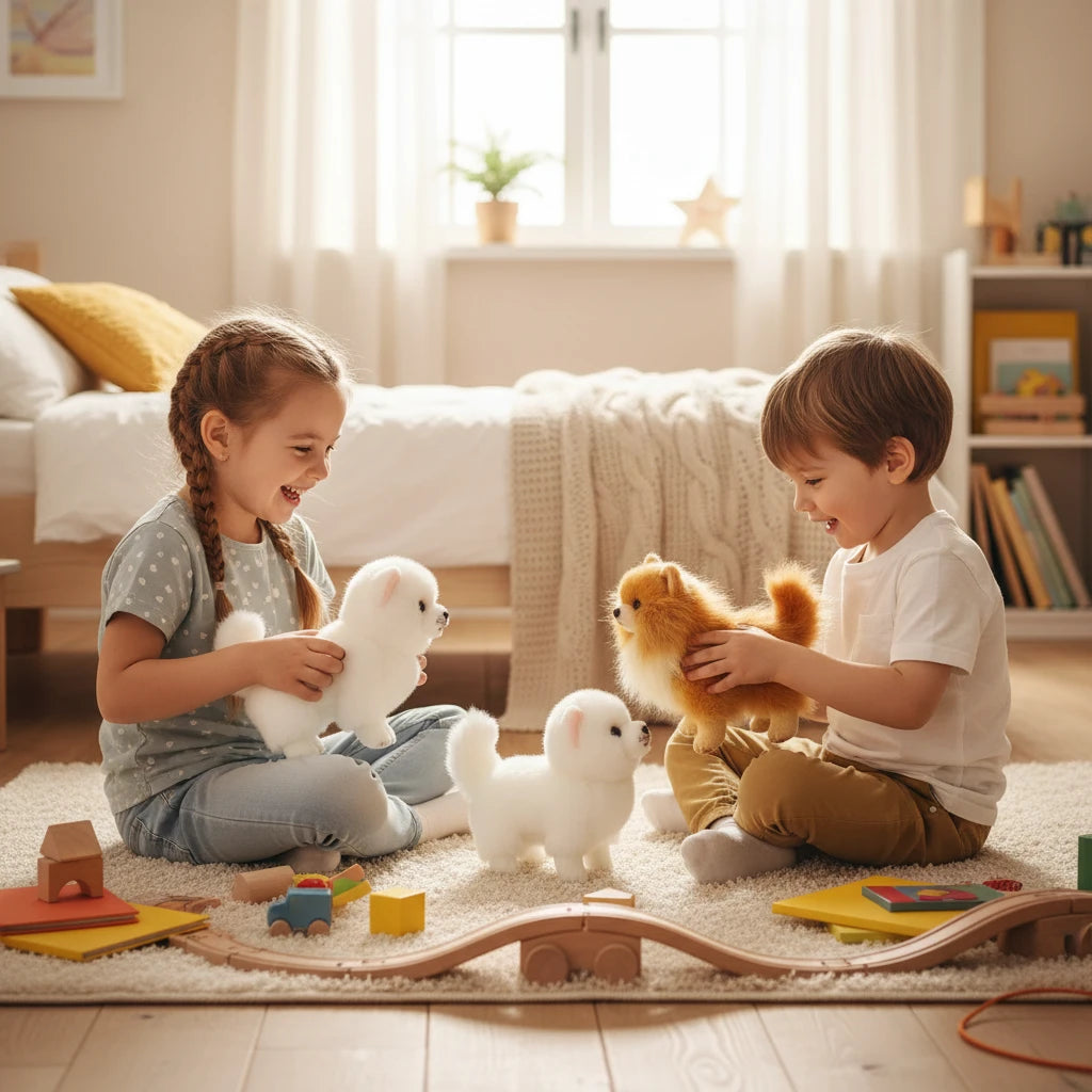 Peluche Chien Ultra Doux – Pom’Câlin | Compagnon Réconfortant et Doudou Adorable