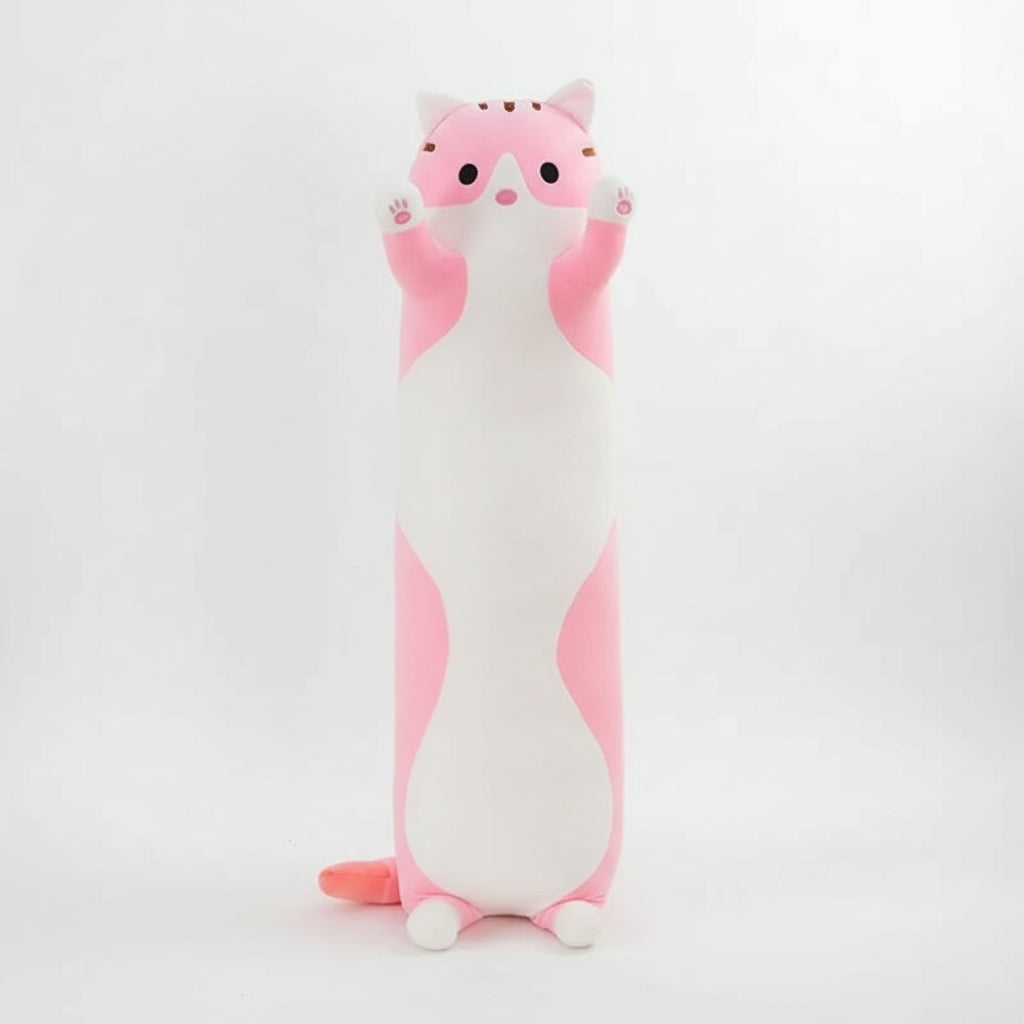 Félix le Longou – Peluche Oreiller Chat Décoratif | Douceur Élégante pour la Maison