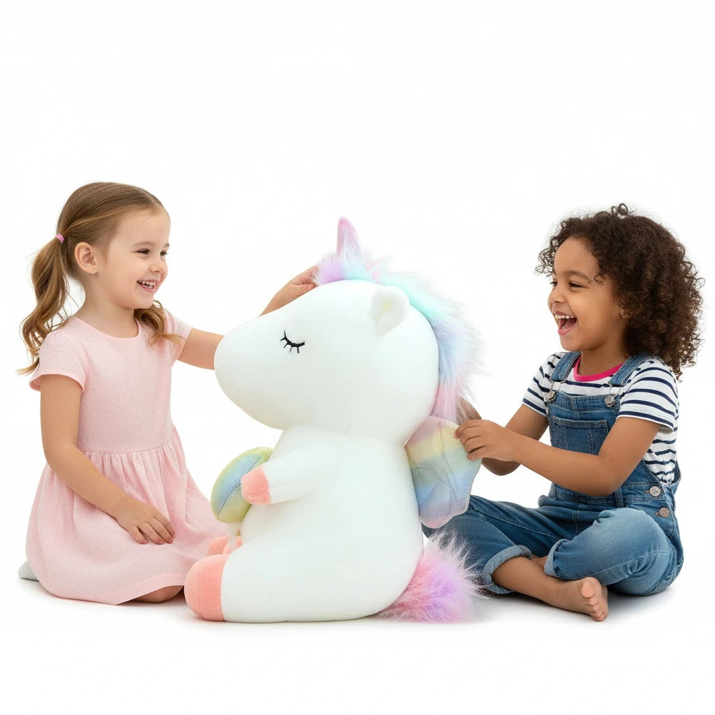BellaDream – Peluche Licorne Kawaii avec Coeur | Compagnon Doux et Adorable pour Cadeau