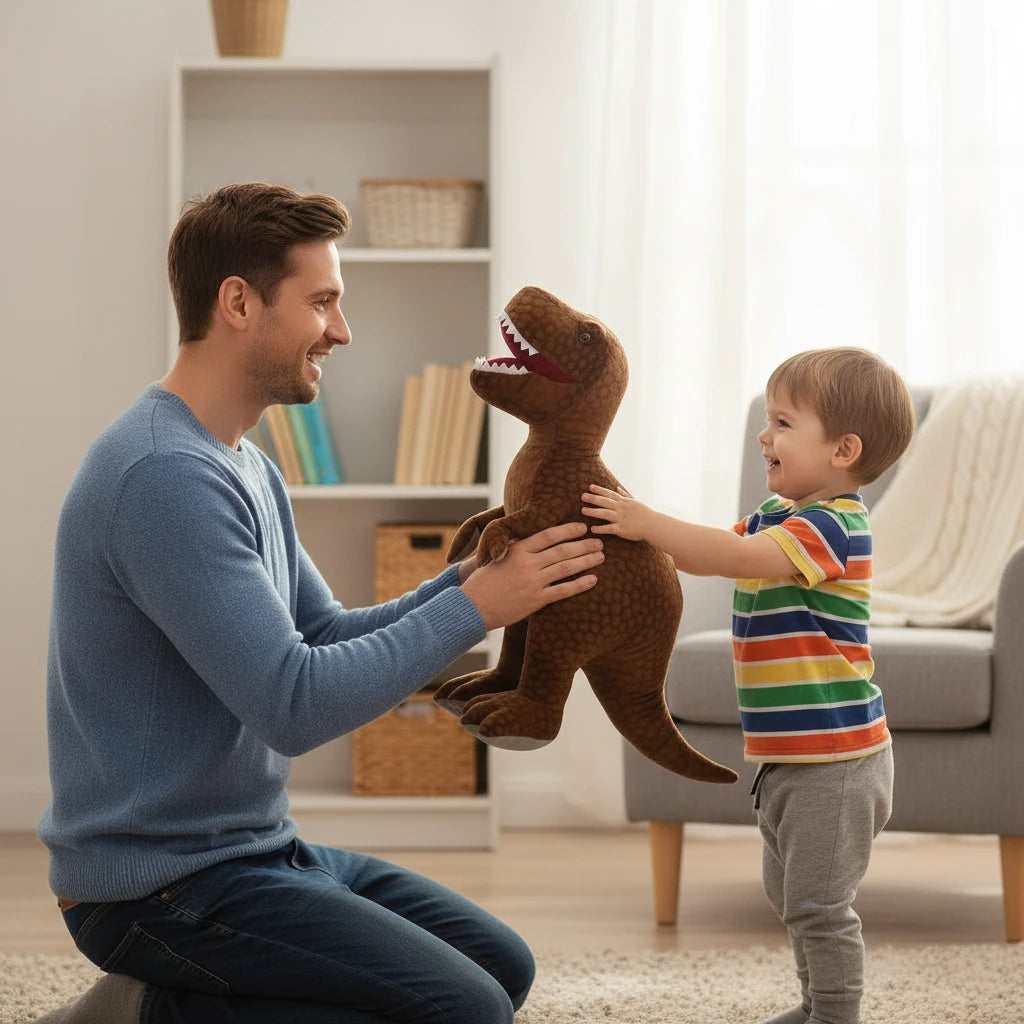 Peluche Tyrannosaure Rex Féroce XXL– Rex’Câlin | Doudou Ultra Doux et Compagnon Imposant