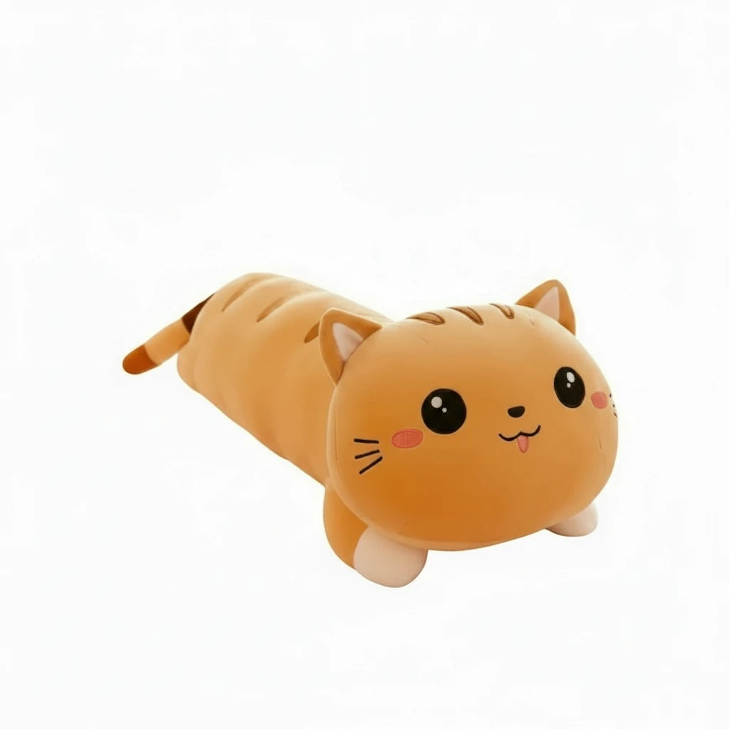 Félix le Longou – Peluche Oreiller Chat Décoratif | Douceur Élégante pour la Maison