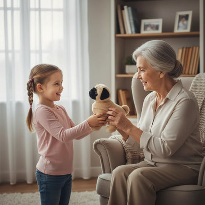 P’tit Carlinou – Peluche Chien Beige | Compagnon Doux et Adorable pour Enfants et Cadeau Parfait