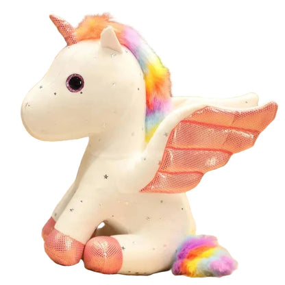 Angelynn – Peluche Licorne aux Ailes Scintillantes | Compagnon Magique et Doux pour Cadeau Féérique