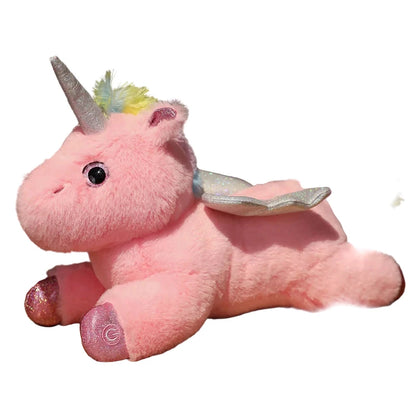 LumiCorn – Peluche Licorne Oreiller Lumineuse | Compagnon Doux et Relaxant pour Cadeau