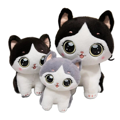 Mimi ZenCat – Peluche Oreiller Chat Grands Yeux | Compagnon Unique pour Rêves Doux