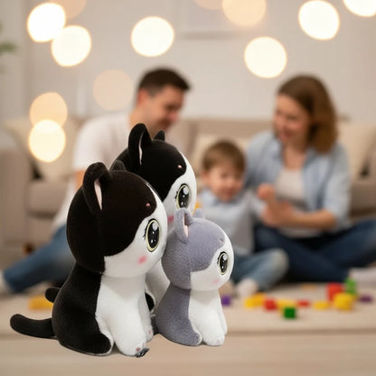 Peluche Oreiller Chat Grands Yeux – Mimi ZenCat  | Compagnon Unique pour Rêves Doux