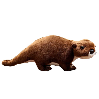 Otty la Loutre Amoureuse – Peluche Loutre Marron Réaliste | Compagnon Doux et Adorable pour Cadeau