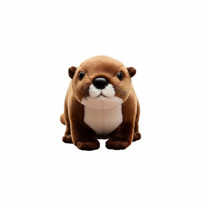 Otty la Loutre Amoureuse – Peluche Loutre Marron Réaliste | Compagnon Doux et Adorable pour Cadeau