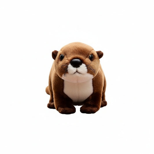 Otty la Loutre Amoureuse – Peluche Loutre Marron Réaliste | Compagnon Doux et Adorable pour Cadeau